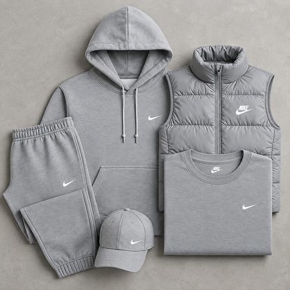 NK™ 4-Piece Set – Sweat, Pants, Jacket & Tee