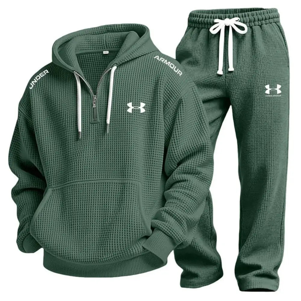Elite Waffle-Knit Performance Hoodie Jogger Set || Clearance sale