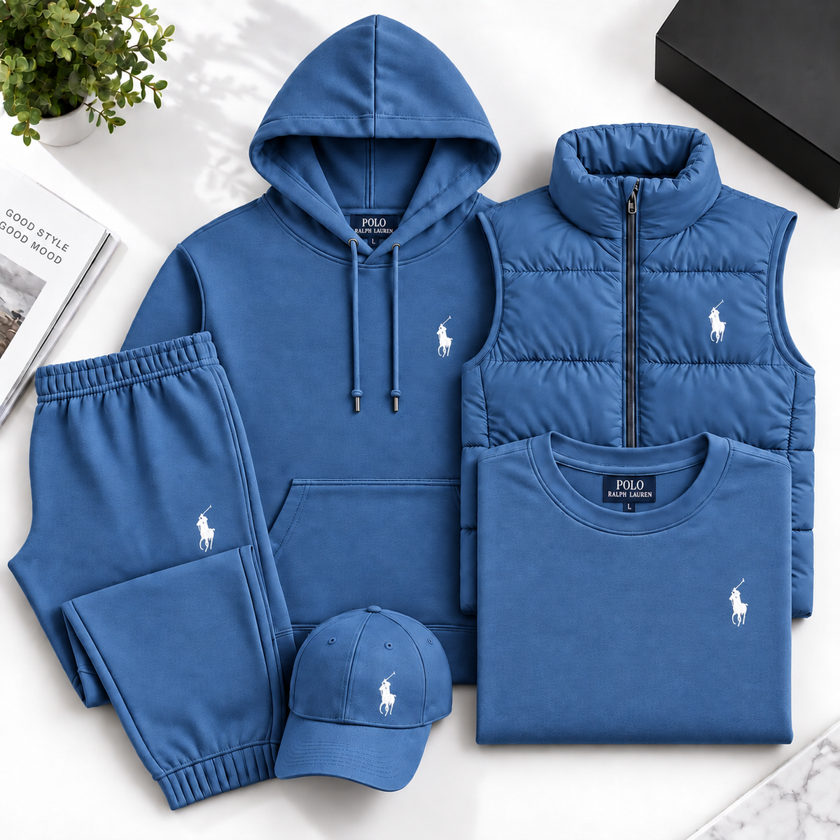 RL™ 5-Piece Set – Sweat, Pants, Jacket & Tee