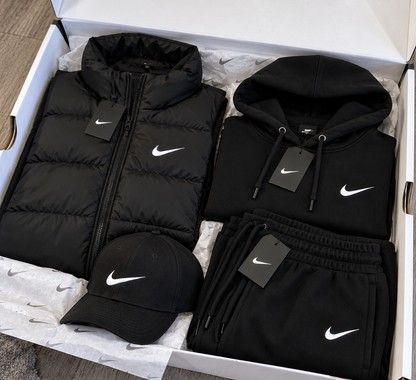 NK™ 4-Piece Set – Sweat, Pants, Jacket & Tee