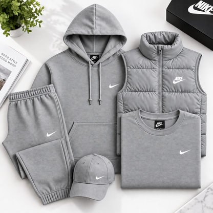NK™ 4-Piece Set – Sweat, Pants, Jacket & Tee